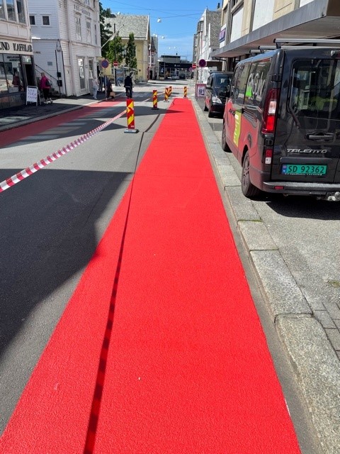 Barrikade Trafikk System, farge rød